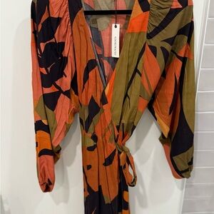 Olivaceous Wrap Dress